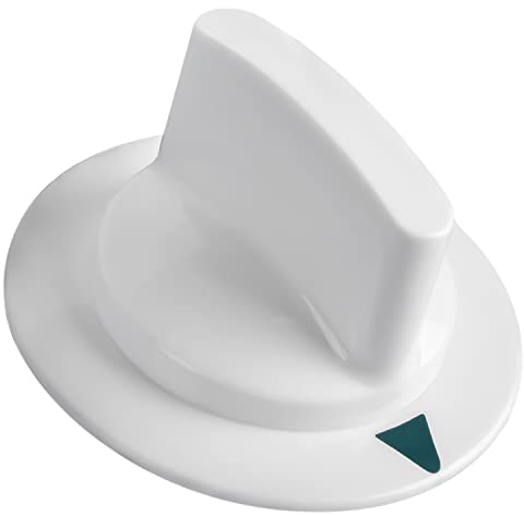 WE1M652 Dryer Timer Control Knob with Reinforced Metal Ring by Seentech Compatible GE & Hotpoint Dryers – Replaces: 1264289 AP3995164 PS1482196 (Pack 1)