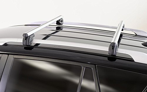 Dachbox VDPMAA320 320 Liter abschließbar schwarz + Dachträger Sherman kompatibel mit Volkswagen Passat (B8) Alltrack 5 Türer 14-18