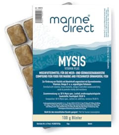 Marine Direct – Frostfutter Mysis 100g Blister – nährstoffreiches Fischfutter für Süß- & Meerwasser Aquaristik – gefrorenes Aquarienfischfutter