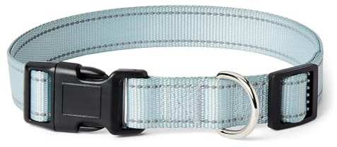 Amazon Basics Collier Réfléchissant et Ajustable pour Chien, avec Anneau Métallique en D et Boucle à Déclipsage Rapide, Taille XL, Bleu