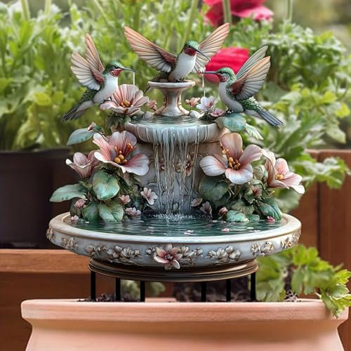 Kolibri-Gartenstatue, Acrylplatte, Terrasse, Außenbereich, Gartenbecken, Regen- und Wetterdekoration, Hofschilder (weiß, 20 x 30 cm)