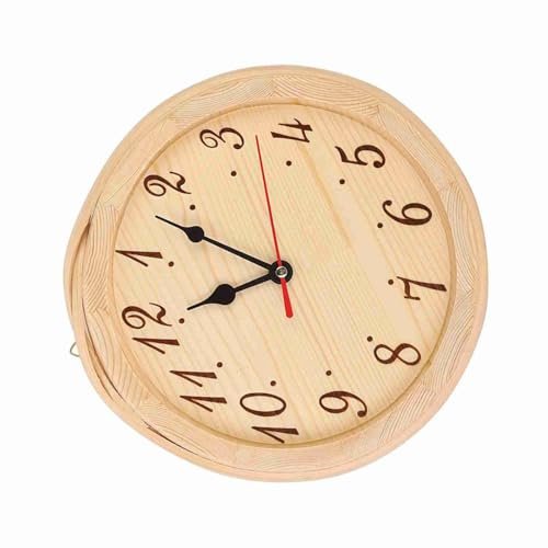 EBTOOLS Elegant Number Type Sauna Clock Decoration for Home, Gym, and Outdoor Use - Stylish Timepiece for Living Room and Bedroom
