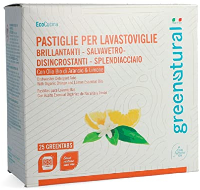 GREENTABS | LAVASTOVIGLIE | LIMONE E ARANCIO | 25 PASTIGLIE