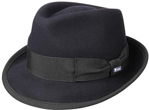 LIPODO The Classic Cappello Trilby Feltro di Lana Unicolore Fascia Decorativa Made in Italy Unisex Estate Inverno
