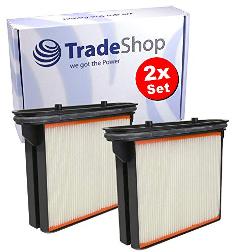 Trade-Shop 2x Staubsaugerfilter kompatibel mit Starmix ISP iPulse L-1635 BASIC, ISP iPulse M-1635 SAFE/PLUS Staubsauger - HEPA Filter Allergiefilter