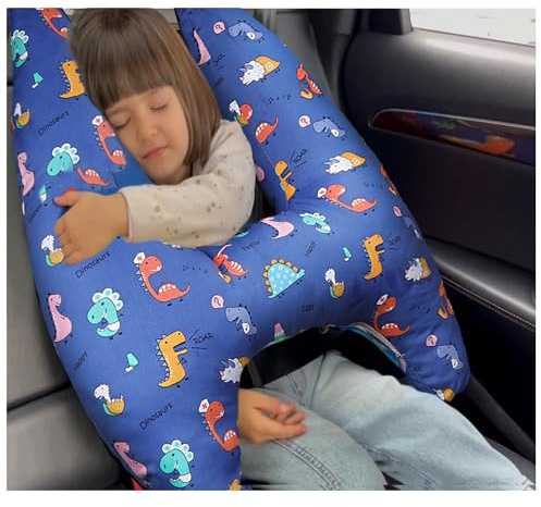 OHAANYY Schlafkissen für Auto Kinder & Reisekissen Kinder Auto, Autokissen Kinder/Schlafkissen Kinder Auto,H förmiges Kissen Auto Geeignet für Urlaubsreisen für Kinder(Keine Kopfstütze enthalten)
