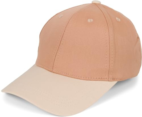 styleBREAKER Unisex Baseballkeps 6-panel tvåfärgad,HellBrun-Beige