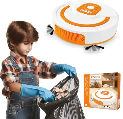 koolbitz Automatic Cleaning Robot for Kids Simulation Vacuum Cleaner Play Set with Obstacle Detection Pretend Play Cleaning Toy for Kids Educational Home Cleaning Toy Game for Toddlers