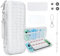 JYPS 10 in1 Carrying Case Compatible with Nintendo Switch OLED, New Crocodile Texture Hard Shell Pouch Switch Bundle, Travel Switch Bag with Screen Protector,Protective Case&More Accessories(White)