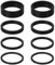 18 Stück Ahead Spacer Fahrrad Vorbau Spacer Set 2/3/5/10 mm Aluminium Fahrrad Headset Spacer, Fahrrad-Vorbau-Spacer MTB-Headset-Spacer Aluminiumlegierung Fahrrad-Lenker-Vorbau-Spacer für 1 1/8 Zoll