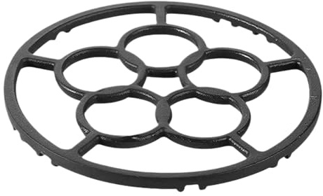 Cast Iron Wok Ring Stove Stand, Wok-Stützring Aus Gusseisen Herd, Stützständer Für Gasherdringe Aus Metall, rutschfeste, Für Kaffeekanne, Kleine Pfanne, Durchmesser: 18,2cm, Kartensteckplatz: 0,8cm