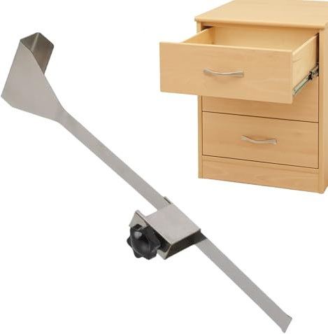 Genérico Plantilla Para Herrajes De Armario - Guía de Instalación para Armarios - De Montaje, Abrazaderas Frontales Y Fijación Para Muebles