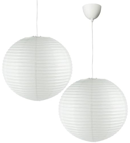 ANGIX 45cm Lamp Shade - Elegant Paper Light Shade for Ceiling Lights, Modern & Versatile Lampshades for Any Room, Easy Installation, Suitable for Home & Office Decor (2)