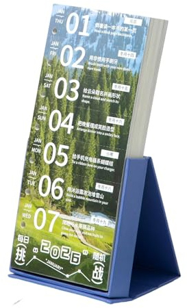 Calendrier à déchirer avec mots positifs