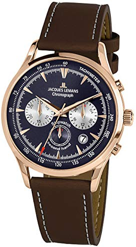 Jacques Lemans Herrenuhr Chronograph Retro Classic 1-2068G