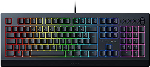 Razer Cynosa V2 - Membrane Gaming Keyboard (Keyboard with Soft Spring-Loaded Keys, Media Keys, Cable Management, Fully Programmable, RGB Chroma Lighting) UK Layout | Black