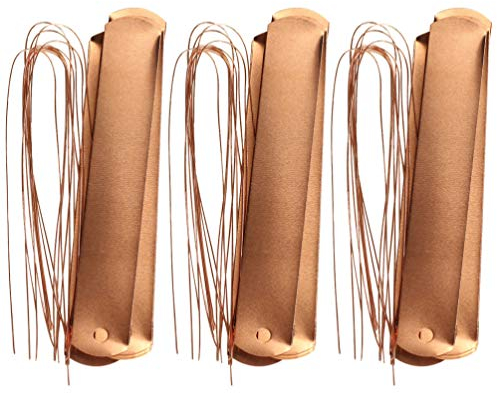 Hemoton Lot de 60 étiquettes de plantes suspendues en cuivre pour plantes et plantes avec ligne de jardin et balcon Or rose