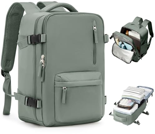SZLX Zaino Ryanair 40x30x20 Sottovuoto Zaino da Viaggio 40x20x25 Ryanair Wizzair Donna da escursionismo impermeabile Zaino Casual Laptop da 14 Pollici con porta di ricarica USB Scomparto per Scarpe