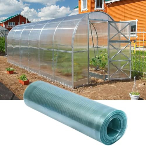 Hoja de Policarbonato para Techos,Placa de Invernadero Transparente,Panel de Fibra de Vidrio 0,8mm,Cubiertas de Techo Aislamiento a Prueba de Lluvia,para Jardín Al Aire Libre (1x4m)