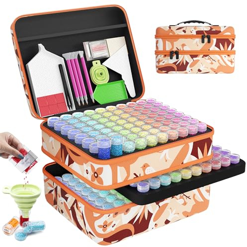 ARTDOT 5D Diamond Painting zubehör Boxen, 240 Stück Diamond Painting Aufbewahrungsbox für Diamond Painting Bilder Steine Samen Schmuck