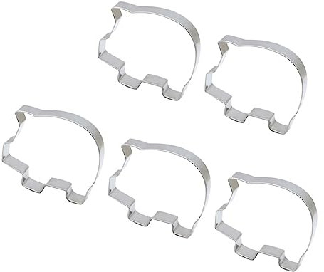 Zerodeko Pcs Cookie Molds Pig Shape Stainless Steel Fruit Molds Thicken Anti- Easy to Clean