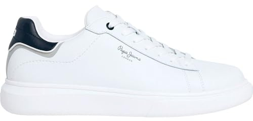 Pepe Jeans Zapatillas de Piel Eaton One Blanco