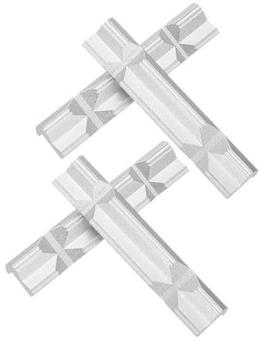 uxcell 2 paia di ganasce in alluminio da 15,2 cm con cuscinetti magnetici a V in gomma morbida, resistenti e multiuso, kit di protezione per tubi in plastica e legno, colore argento