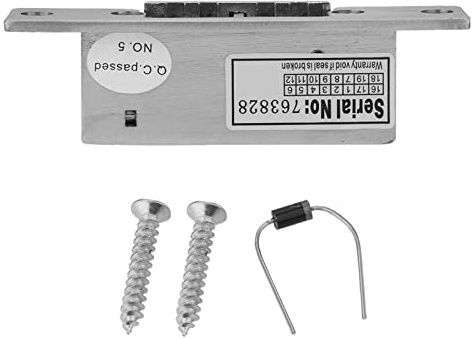 Zenithaur 12V Electric Strike Ajustable para Puertas de Metal o Madera, un componente de Bloqueo de Modo de desbloqueo Doble para Sistemas de Bloqueo de Control de Acceso