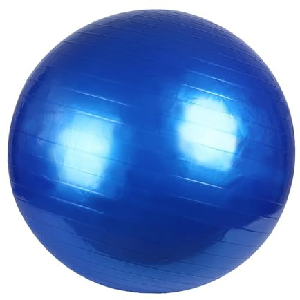 BEALIFE Palla da ginnastica per allenamento, palla da equilibrio, sedia antiscivolo, antiscivolo, sicurezza, yoga per una postura migliore, stabilità per donne, Blu, 75 cm