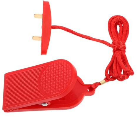 HEMOTON Llave de Seguridad para Cinta de Correr con Doble Inserción, Accesorio Plástico Duradero, Interruptor de Parada de Emergencia Compatible con Equipos de Fitness y Uso Doméstico