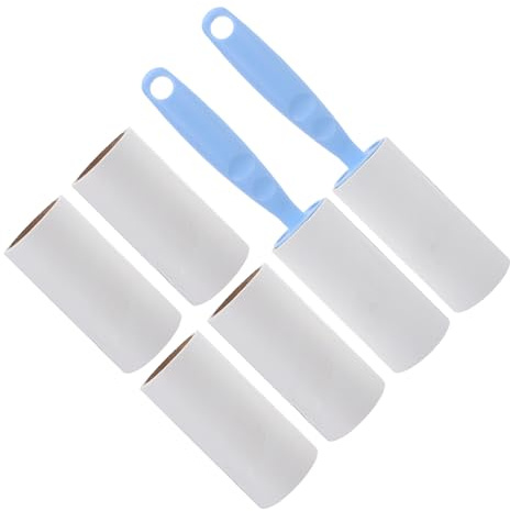 Homoyoyo Rodillo Quitapelusas Portátil Azul, Adhesivo Reutilizable para Ropa, Muebles y Pelo de Mascotas, Compacto y Ligero, Adecuado para Coche y Viaje, Quitapelusas Manual Multiusos,