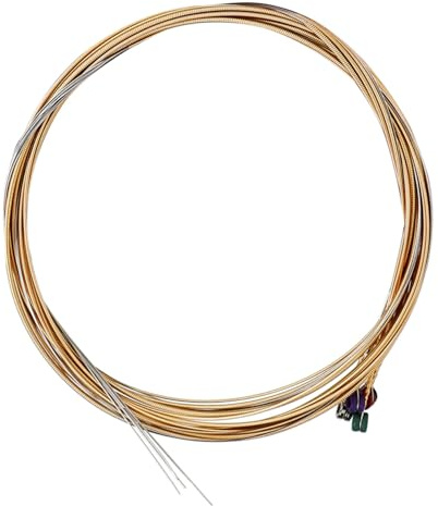 HOODANCOS Cuerdas de Guitarra Acústica Folk Acero Inoxidable A720, Paquete 6 Cuerdas Individuales, Resistentes Oxidación, Tono Cálido y Sensación Suave para Guitarra Clásica y Acústica