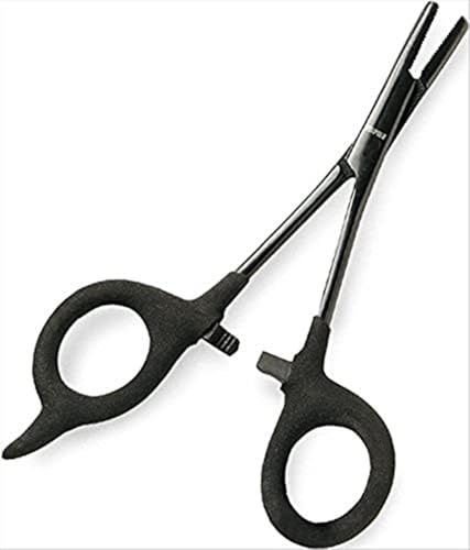 Rapala - Pince de Pêche Dégorgeoir Fishing Forceps - Matériel de Pêche en Acier Inoxydable - Pince Multifonction Format Ciseaux - Poignée Ergonomique Antidérapante - 19 cm - Noir