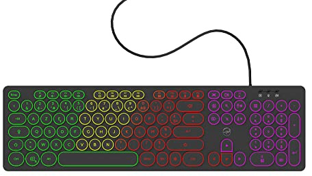 Mobility Lab ML306858 - Clavier Filaire rétro-éclairé - Compatible avec PC et Laptop, Noir