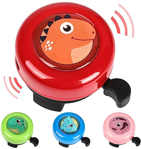 VICTGOAL Bike Bell for Kids with Loud Sound, Bicycle Bell Bike Scooter Bell Bike Accessories, Bike Horn Ringtone Alert for Toddler Boys Girls (Red)
