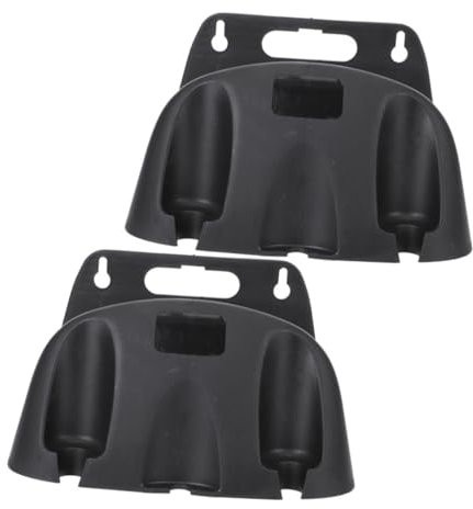 MILISTEN 2St Bewässerungswerkzeuge Schlauchwandhalterung Schlauchhalter Gartenschlauchaufbewahrung Schlauchregal Gartengeräte Schlauchhaken zur Wandmontage Wasserschlauch Wandhaken pp Black