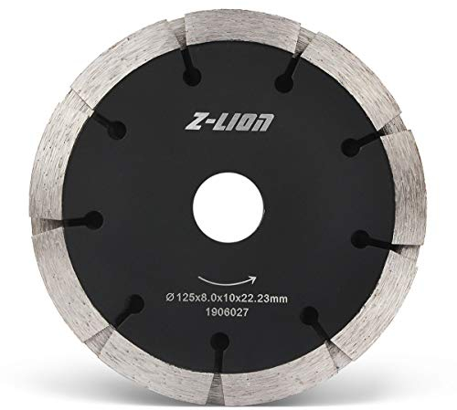 Hoja de diamante de 5 pulgadas con doble punta de sándwich para pared de ladrillo de piso de hormigón