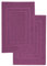 NatureMark 2er Pack Badvorleger | Premium Qualität | 100% Baumwolle | 50 x 80 cm | Duschvorleger Duschmatte Doppelpack | Farbe: Lila