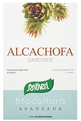 Santiveri - Alcachofa Alimento Suplemento Cápsulas - 40 Cápsulas