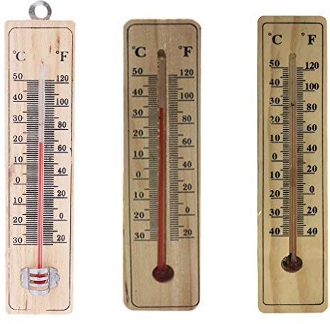 Folewr Thermomètre mural pour intérieur ou extérieur, jardin, maison, garage, bureau, chambre à coucher