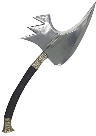 Fwosi Hacha de cortar – 13.5 pulgadas Phantom Blade cortador de madera Hacha de supervivencia – Herramientas de Bushcraft para acampar al aire libre con hoja de acero al carbono y mango de latón,