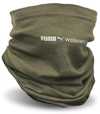 PUMA WORK WEAR - Scaldacollo multifunzione da donna e da uomo, scaldacollo, antivento, ideale per il lavoro all'aperto, oliva, Taglia unica