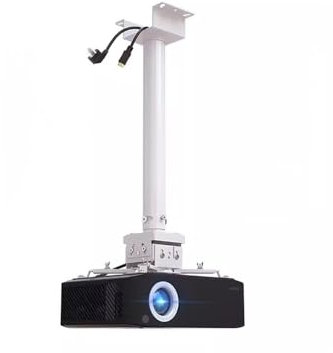 Soporte para proyector Soporte colgante universal Soporte colgante for proyector Soporte for proyector Soporte colgante universal for techo Soporte de alta carga Soporte de pared para proyector(White)