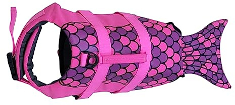 Qsvbeeqj Chaleco salvavidas para perros Chaleco salvavidas con asa de rescate chalecos salvavidas duraderos con flotabilidad de todos los tamaños chalecos salvavidas para nadar paseos en bote