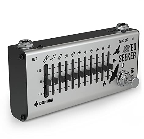 Donner EQ Seeker Ten Band EQ Guitar Effects Pedal Guitar effects pedal
