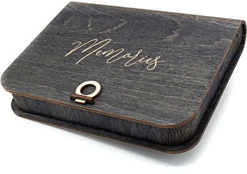 woodmanucom Fotokiste 10x15 Größe | Foto Aufbewahrungsbox Geschenk Idea | Box für Fotos | Fotobox Aufbewahrungsbox | Fotoalbum Holz | Ideal fur Foto Aufbewahrung und als Geschenkbox