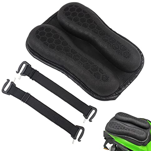 Joyivike Cuscino per Sella Moto, Cuscino d'Aria in Gel per Sedile Moto, Cuscino Smorzamento Ergonomica per Sedile Moto Lunghi Viaggi, Sella Moto da Viaggio con Granuli Antiscivolo, 31x21x3.5cm