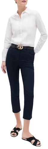 Caroll Pantalón Capri, Mujer, Azul Marino, 34
