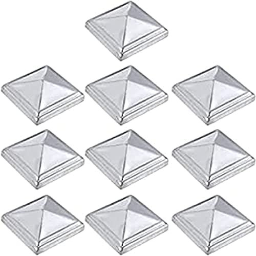 10 Pezzi Copripali per Recinzione Copripali per Recinzione Copertura Protettiva zincata per Prato Esterno