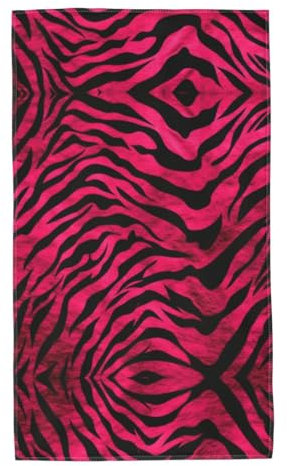 Handtücher, Badetuch, Zebramuster, Tiger, Leopardenmuster, Rosa, bedruckt, Strandtuch, Gesichtshandtuch für Fitnessstudio, Wandern, Pool, Yoga
